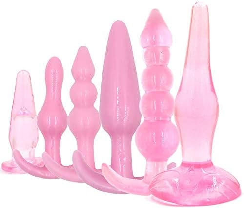 6pcs S-èx A&-nàl Training Plugs Kit for Beginner Women Men (Color : Pink)