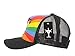 Unicorn Mesh Trucker Hat, Adult - Black w/Rainbow