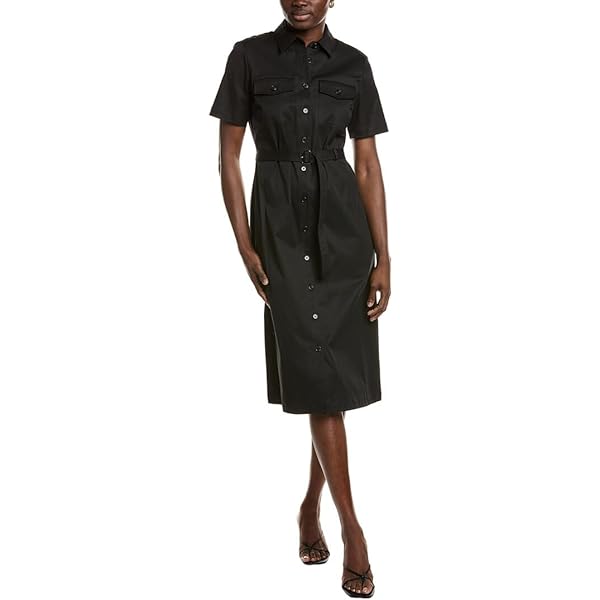 Theory Womens Short-Sleeved Button Down Midi Dress, Concord, 2 US at Amazon  Women's Clothing store
