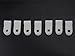 XINGYHENG 200pcs White Nylon R-Type Cable Clips Fastener for 1/4 Inch (6.35mm) Dia Wire Tube (Plastic Wire Cord Clip Fixer)