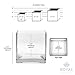 Royal Imports Flower Glass Vase Decorative Centerpiece for Home or Wedding - Clear Cube Shape, 4