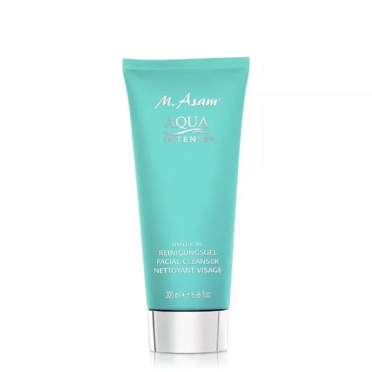 M. Asam Aqua Intense Facial Cleanser (200ml) – Moisturizing Face Wash with fine peeling beads – Cleansing Gel with hyaluronic acid for all skin types, including sensitive skin, facial care