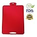 Silicone Chopping Board by Basics2you – best modern colours cutting mat made from premium quality silicone is non-slip, knife-marks resistant, heat proof and dishwasher safe. (Red)
