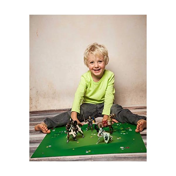 playmatt Spielmatte - Graslandschaft mit Blumen | rutschfest | 100% schadstofffrei | waschbar – Bild 5