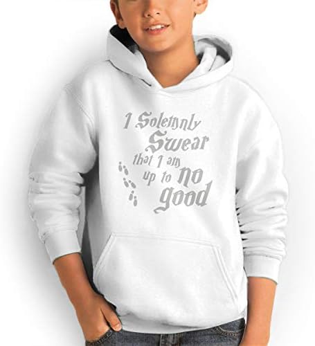 AlvinGuy Youth Boys and Girls I Solemnly Swear I'm Up to No Good Pockets Jackets Sweatshirts Hoodies Hooded
