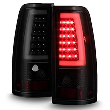 LED Lights 07-13 GMC Sierra 1500 Red Lens Neon Tube Brake Tail Lamp LED