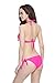 NEOSAN Halter Triangle Padded Top Bikini Set Swimwear Swimsuit Molded Fushia M