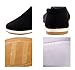 Aircee (TM) Old Beijing Chinese Traditional Rubber Sole Cloth Men Youth Kung Fu Tai Chi Shoes Black
