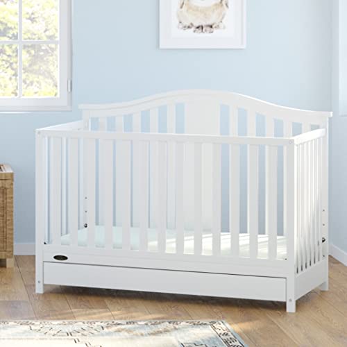 Graco Solano 5in1 Convertible Crib with Drawer (White) GREENGUARD