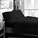 Bare Home Twin XL Sheet Set - 1800 Ultra-Soft Microfiber Twin Extra Long Bed Sheets - Double Brushed - Deep Pockets - Easy Fit - Extra Soft - 3 Piece Set - Bed Sheets & Pillowcases (Twin XL, Black)