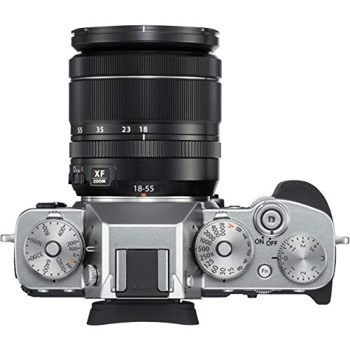 FUJIFILM XT3 Mirrorless Digital Camera with XF 1855mm f/2.84 R LM OIS Zoom (Silver) Bundle