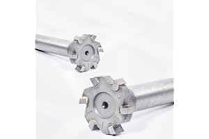 KLOT Welding Carbide Tipped T Slot Milling Cutter 10mm-100mm Keyway/T Groove (2pcs 12 * 8 Shank 10*L70mm)