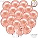 Rose Gold Balloons Party Decorations – Pack of 50, 12 Inch | Rose Gold Party Balloons For Birthday, Graduation, Baby Shower, Engagement, Weddings | Rose Gold Metallic Balloons for Bachelorette Party