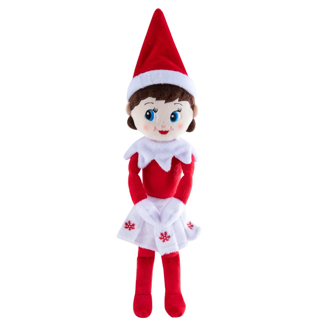 Elf on the Shelf Plushee Pal Snugglers - Cuddly, Cute and Adorable Girl Elf: 12" Premium Plush Christmas Teddy Toy Elf