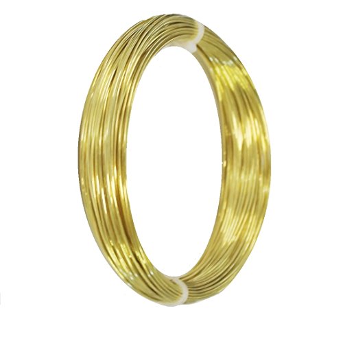 26 Ga Solid Brass Round Wire 100 Ft. Coil (Half Hard) Pack Of 1 NEW