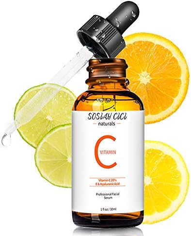 Vitamin C Serum For Face, High Strength Anti Aging & Anti Wrinkle Face Serum - Rich in 20% vitamin C, Hyaluronic Acid and Vitamin E Skin Care Face Oil (30ml)