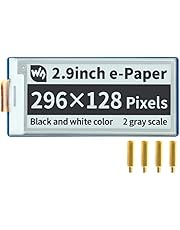 Waveshare 2.9inch E-Paper Display Module for Raspberry Pi Pico, Black White Two-Color 296×128 Pixel E-Paper Screen LCD SPI Interface Support Partial Refresh Wide Viewing Angle, Paper-Like Effect