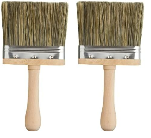 ProDec 4 inch Professional Dusting Brush for Surface Cleaning and Preparation For Painting Ideal for Curved and Moulded Surfaces including Skirting Board and Architrave, 4" 100mm (Pack of 2)