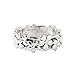 Haluoo 925 Sterling Silver Ring, Retro Daisy Summer Flower Engagement Ring Plum Blossom Eternity Wedding Band Finger Rings Size 5-10 (9, Silver)thumb 1