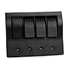 IZTOSS-4-Gang-Marine-Boat-Bridge-Control-Panel-Led-Rocker-Switch-12v-24v-with-Circuit-Breakers