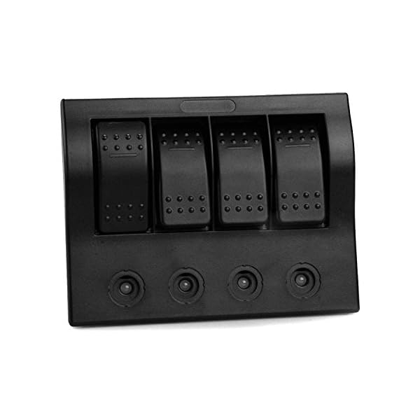 IZTOSS-4-Gang-Marine-Boat-Bridge-Control-Panel-Led-Rocker-Switch-12v-24v-with-Circuit-Breakers