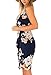 Ouduokiya Women Chiffon Dresses Sexy Strapped Deep V-neck Print Backless Summer Style Women Clothing