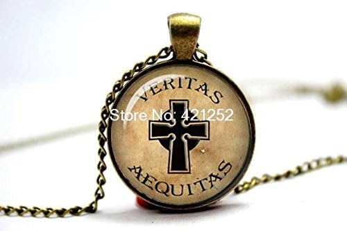 Pretty Lee 2015 Fashion Boondock Saints Cross Ireland Saints Necklace Veritas Aequitas Irish Saints Connor Macmanus Murphy Cross Christmas gift