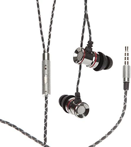 1Voice Skyscraper | Noise cancelling earphones with microphone | Grey/Red