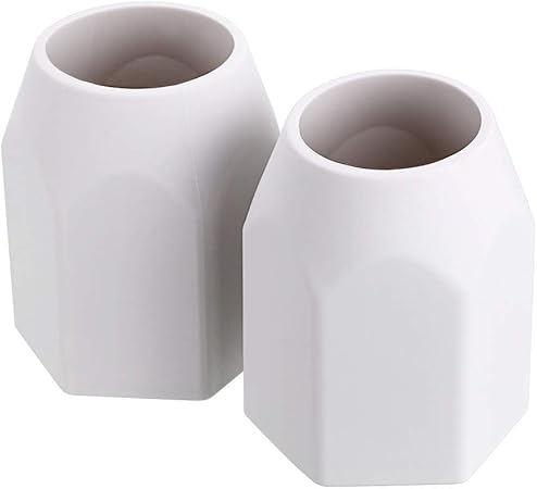 Amazon Btsky 卓上収納 ペン立て シリコーン 鉛筆型 オシャレ かわいい デスク 収納 卓上収納 ペン ホワイト 2個セット ペン立て 文房具 オフィス用品