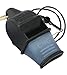 Fox 40 Sonik Blast Cushion Mouth Group Sports and Safety Loud Coach Referee Whistle with Lanyard, Black (2 Pack)