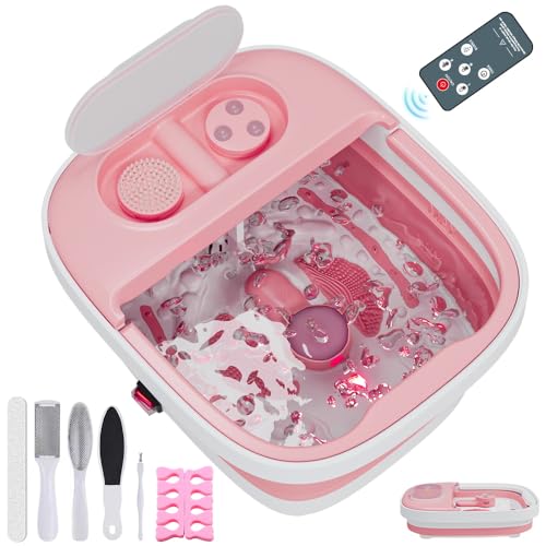 Collapsible Foot Spa Bath Massager with Heat, Remote, Temperature Control, Timer, Foot