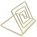 CB Accessories Wire Place Card Holder Stands with White Cards for Weddings, Dinner Parties, Table Top Numbers, Food Signs (20 Sets - Gold)
