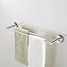 KES Suction Cup Double Towel Bar SUS 304 Stainless Steel No Drill Wall Mount Contemporary Bathroom Accessory Clothes Organizer Shelf Rack Brushed Finish 55 CM or 22-Inch, A6201S55
