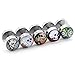 Jovivi 10pcs Lot Assorted Stainless Steel Fake Cheater Ear Plugs Screw Stud Earrings Set for Women Men 0G Gauges Look