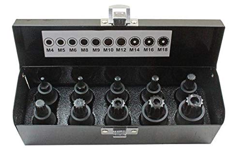 US PRO INDUSTRIAL Tools 10pc 1/2" dr Impact Spline Bit Sockets Set 3435