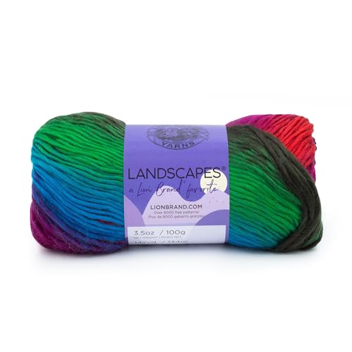 Lion Brand Yarn Landscapes Garn, Apfelgarten, 1 Knäuel