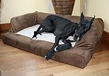 XXL Dog Bed Orthopedic Foam Sofa Couch Extra Large Size Great Dane - Chocolate