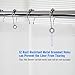 AmazerBath 78 Inch Shower Curtain Long, Plastic Shower Curtain Thick PEVA, Frosted Shower Curtain 78 Inches Long, Heavy Duty Shower Curtain 72x78 with 3 Big Weighted Stones and 12 Rustproof Grommets