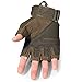 WTACTFUL Tactical Gloves Military Fingerless Hard Rubber Knuckle Half Finger for Army Gear Sports Driving Shooting Paintball Riding Motorcycle Hunting Gloves Size Large Green
