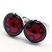 LilMents 6 Pairs Sharingan Eye Uchiha Unisex Mens Womens Stainless Steel Stud Earrings