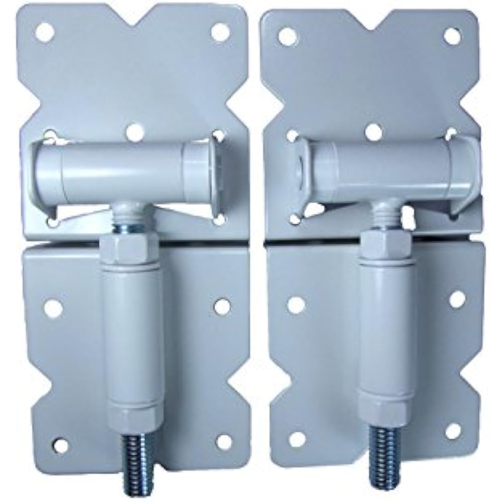 Vinyl Fence Gate Hinges (White Pair) Home Improvement eBay