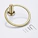 Marmolux Acc Brushed Gold Towel Ring - Modern Hand Towel Holder - Stainless Steel Bathroom Towel Rack - Round Hanger