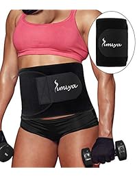 SIMIYA Waist Trimmer for Women & Men, Neoprene Sauna Slim Belt, Abdominal Trainer, Stomach Wraps for Weight Loss, Low Back and Lumbar Support, Adjustable Stomach Belly Fat Burner Wrap