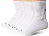 Under Armour Men's Charged Cotton Crew Socks (Pack of 6), White,Large