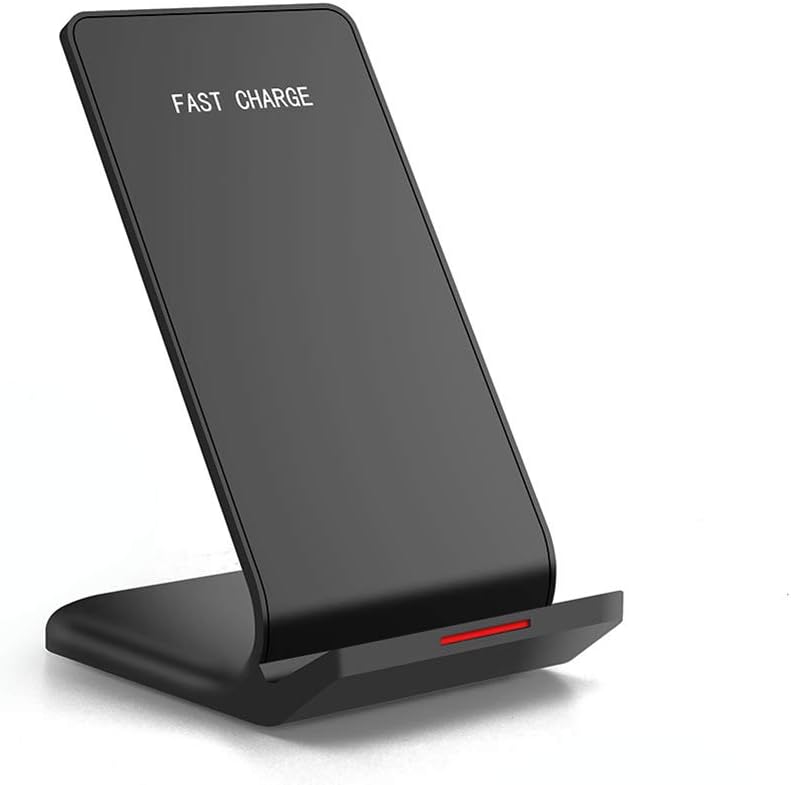 10W/7.5W/5W Fast Wireless Charger Stand for Samsung Galaxy S10/S10+/S10e/S9/ S8 /S8+/ S7 /S7 Edge Note 9/8 Qi Certified Charging Dock for iPhone X/XS Max/XR/XS/8/8+/Huawei Mate 20 Pro/P30 Pro,Black