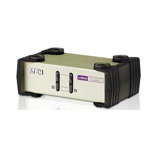 Aten-Network-CS82U-2Port-USBPS2-KVM-with-2-Cables