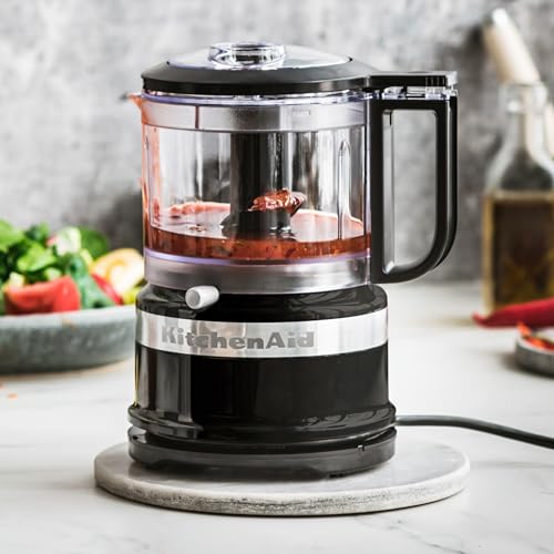 Mini Procesador de Alimentos 830ML, Picadora Eléctrica Compacta 2 Velocidades y Pulso, Ligera y Fácil de Limpiar, Onyx Black