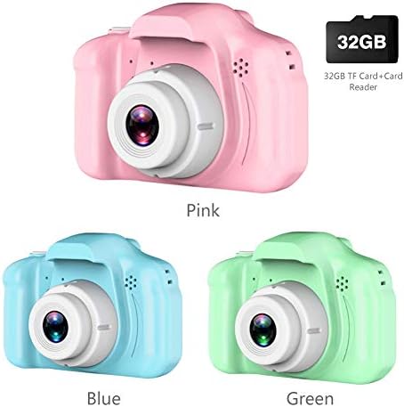 guoxia74534 Kids Digital Camera, Kids Digital Mini HD 1080P Cartoon Video Camera, USB Charging, 2.0 Inch Color Display, Children Baby Christmas Birthday Gift