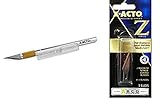 X-ACTO #1 Knife, Z Series With Safety Cap, with X-ACTO Z Series Light-Weight Replacement Stainless Steel Blade