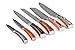 La Cote 6 Piece Chef Knives Set Japanese Stainless Steel Wood Handle in Gift Box (6 PC Chef Knife Set - Pakka Multi)